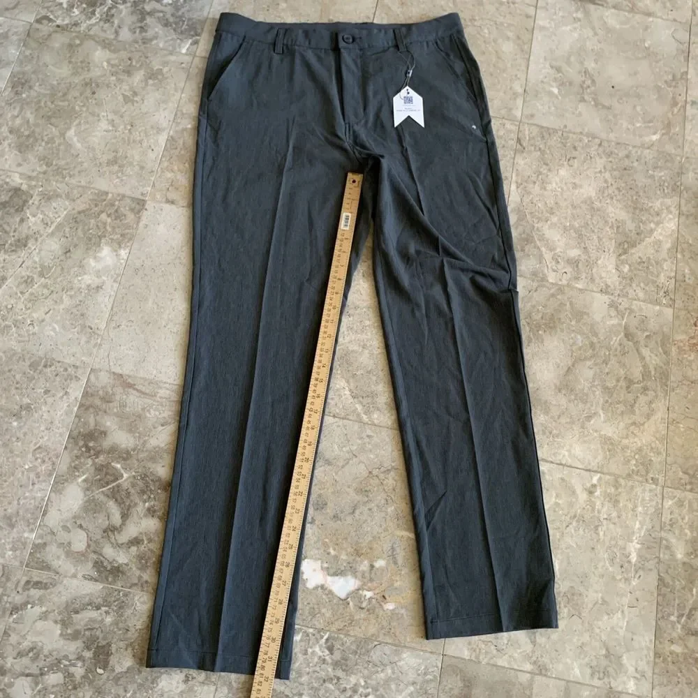 NWT Men's 1764 Signature Gray Performance Stretch Wilkes‎ Golf Pants sz 36x32